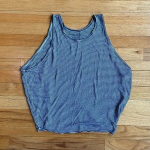 We The Free Striped Blue and White Tank